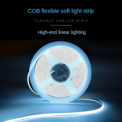 4mm Ultra-Narrow COB LED Strip – 15000K Cool Glow, Flicker-Free, Flexible Ambient Light