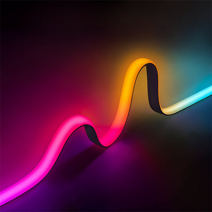 15mm RGBWC 5-Color Silicone Neon LED Strip Light Waterproof Flowing Chasing Effect