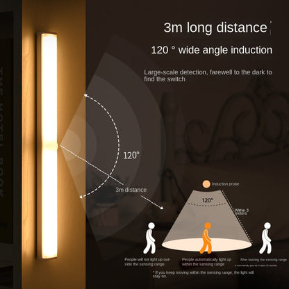 Smart Motion-Sensing LED Rechargeable Strip Light - Wireless Magnetic Adhesive Cabinet Wardrobe Lighting Bar