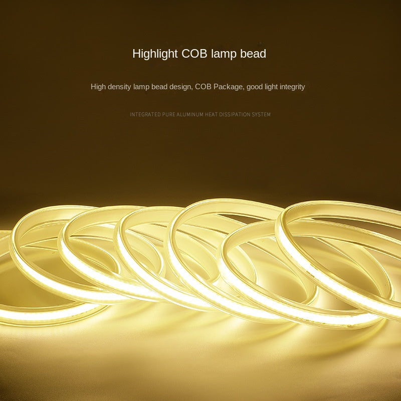 Flexible Waterproof Outdoor LED Strip Lights High Brightness COB Dual-Row RGB Multicolor & 3-Color Modes, IP65 for Camping, Garden, Patio, and Outdoor Decor