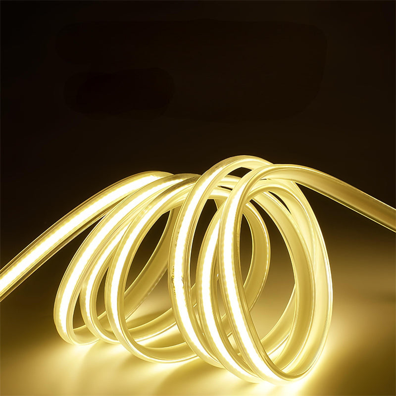 Flexible Waterproof Outdoor LED Strip Lights High Brightness COB Dual-Row RGB Multicolor & 3-Color Modes, IP65 for Camping, Garden, Patio, and Outdoor Decor