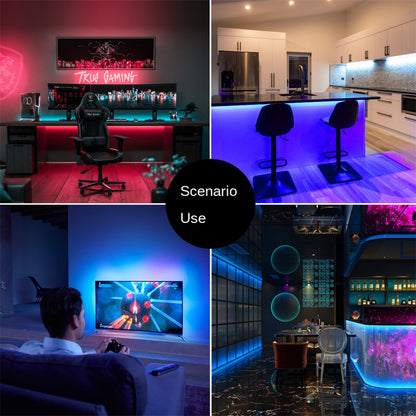 RGB COB LED Strip – 8mm Flicker-Free Ambient Decor