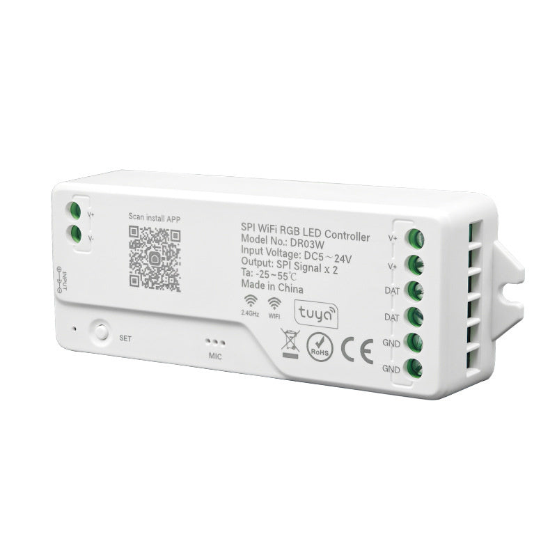 Smart RGB Bluetooth WiFi LED Controller – Voice & App Control for Dream Color LED Strip Lights