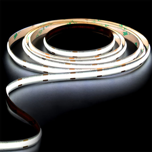 8mm Continuous COB LED Strip – High CRI, Flicker-Free, Ultra Bright & Flexible Linear Light 🌟 Professional-grade lighting in a slim, seamless, and easy-to-install form.