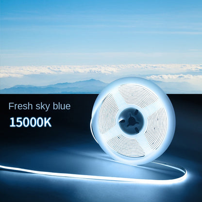 4mm Ultra-Narrow COB LED Strip – 15000K Cool Glow, Flicker-Free, Flexible Ambient Light