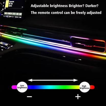 Wireless Acrylic Symphony Ambient Light Kit - 64-Color Wrap-Around Interior Lighting, App Control & Sync Footwell Lights