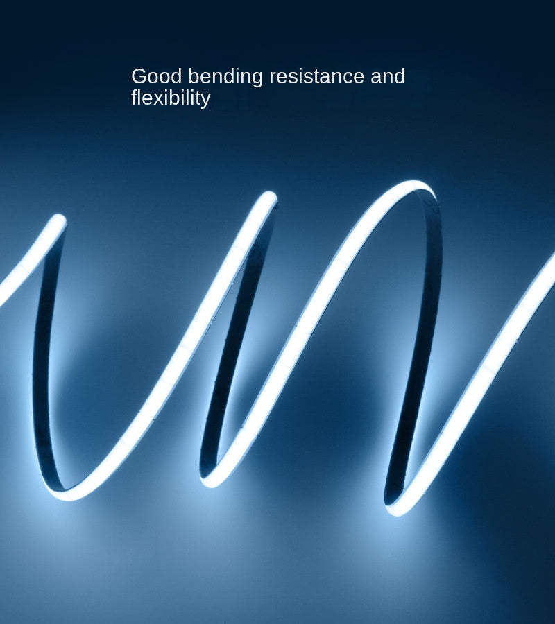 4mm Ultra-Narrow COB LED Strip – 15000K Cool Glow, Flicker-Free, Flexible Ambient Light