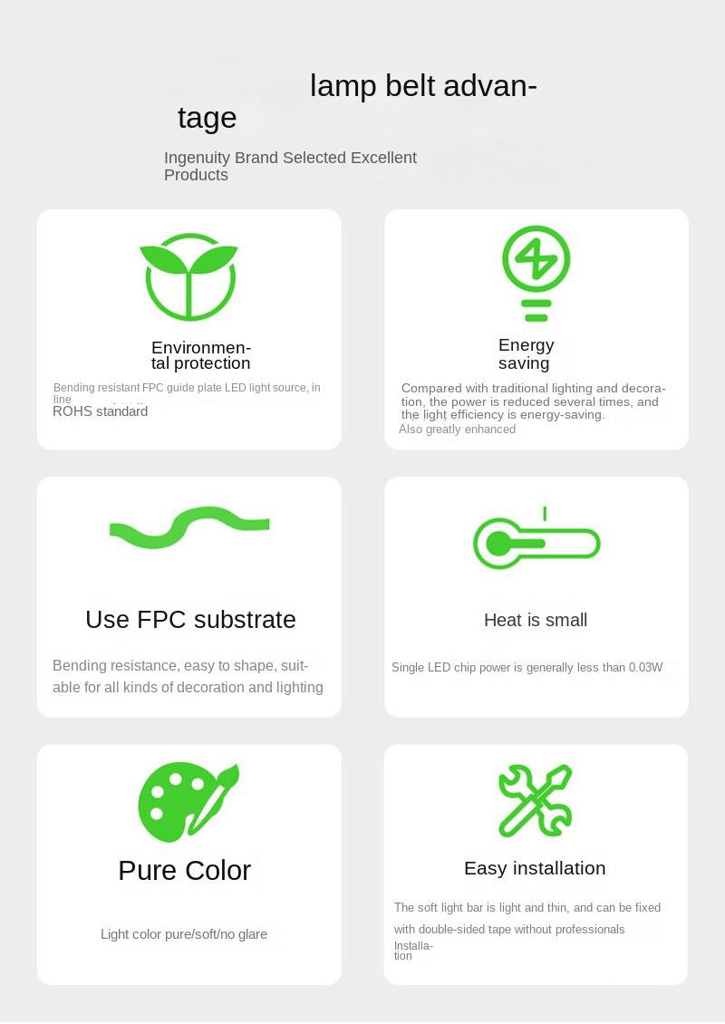 RGB COB LED Strip – 8mm Flicker-Free Ambient Decor