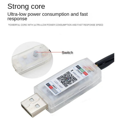 Music Rhythm RGB Car Ambient Light USB Sound-Control Multi-Color Atmosphere Lamp