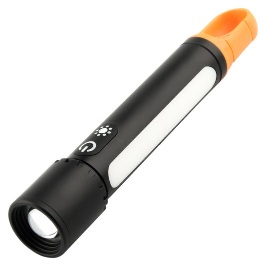 High Power LED Zoomable Flashlight – USB Type-C Rechargeable Torch with Power Bank Output, Aluminum Alloy Spotlight for Outdoor, Camping & Emergency