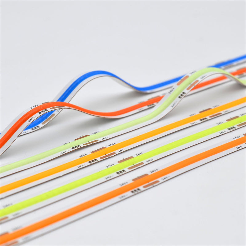 COB LED Strip Light – RGB Color-Chasing Waterfall Effects