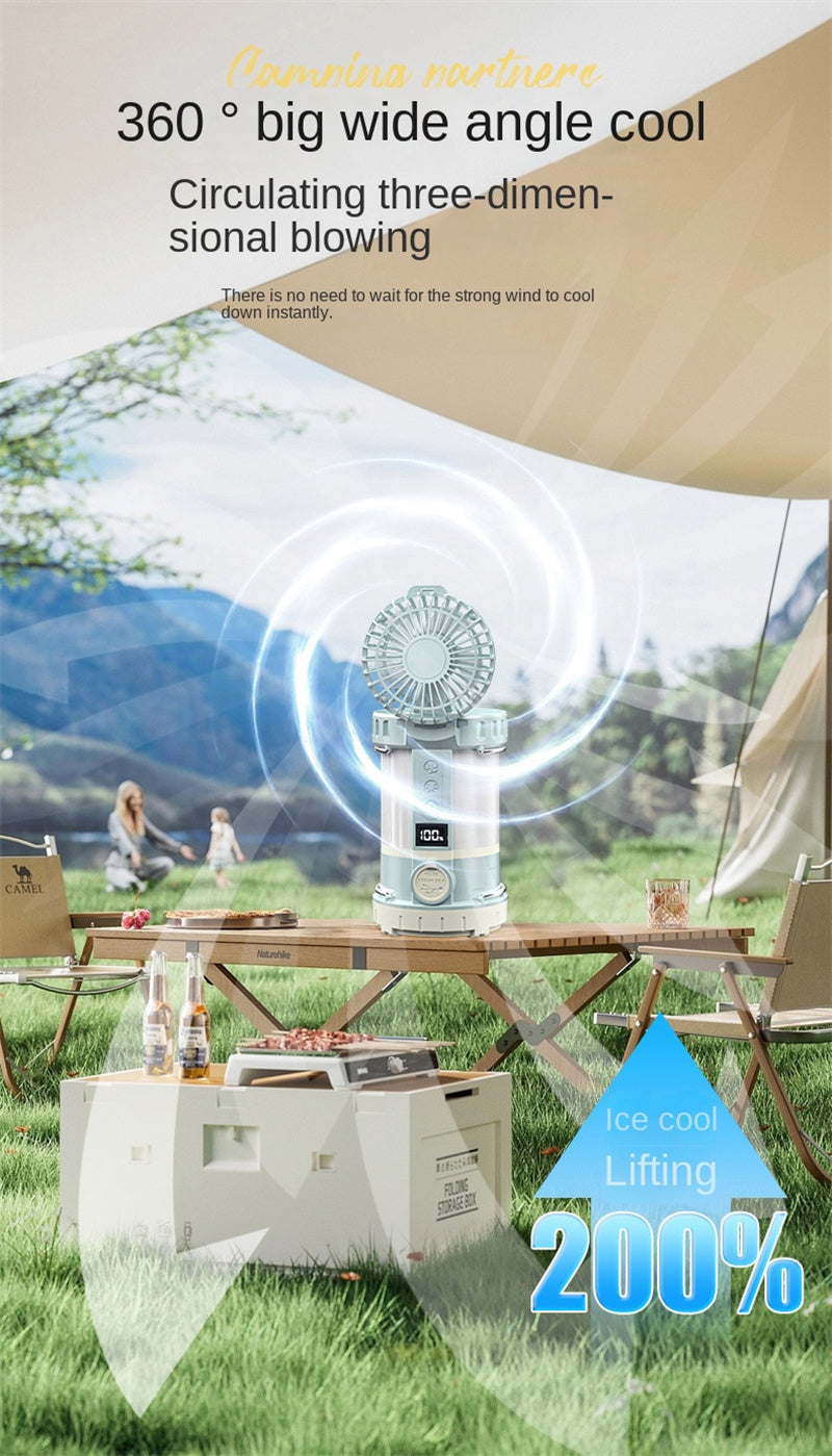 LED camping fan light