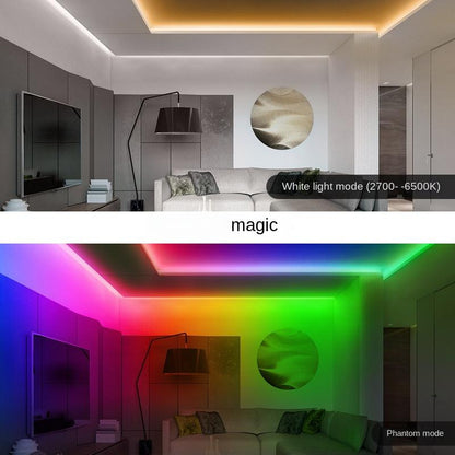15mm 5-in-1 RGB+CCT Neon LED Strip Light – Flowing, Chasing, and Color-Tunable Magic 🌈