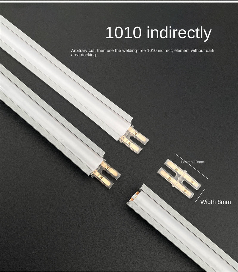 5V / 12V / 24V 2-Pin LED Strip Jumper Wires Solderless Led Strip Connectors for 5mm, 8mm and 10mm COB/SMD LED strips
