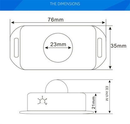 LED Motion Sensor Switch Controller – Infrared PIR Sensor for 12V/24V LED Strip Lights and Lamps