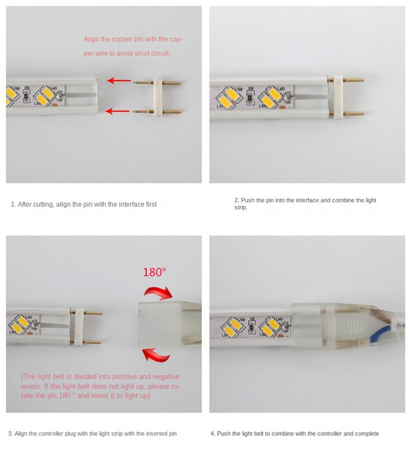 Flexible Waterproof Outdoor LED Strip Lights High Brightness COB Dual-Row RGB Multicolor & 3-Color Modes, IP65 for Camping, Garden, Patio, and Outdoor Decor