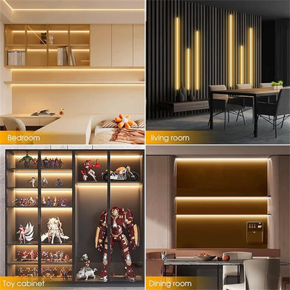 5V COB LED Strip Light Kit with Touch & Remote Sensor Control, 1-to-6