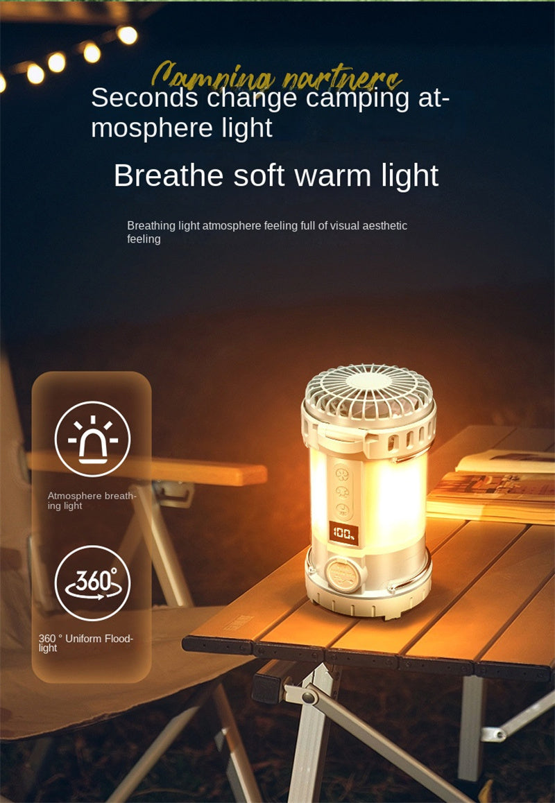 LED camping fan light