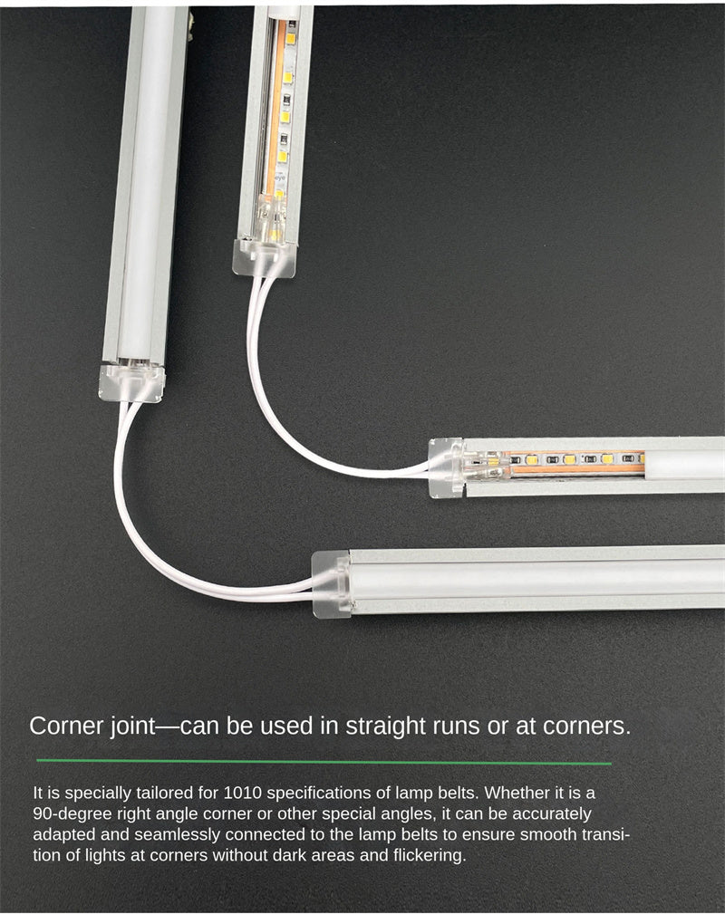 5V / 12V / 24V 2-Pin LED Strip Jumper Wires Solderless Led Strip Connectors for 5mm, 8mm and 10mm COB/SMD LED strips