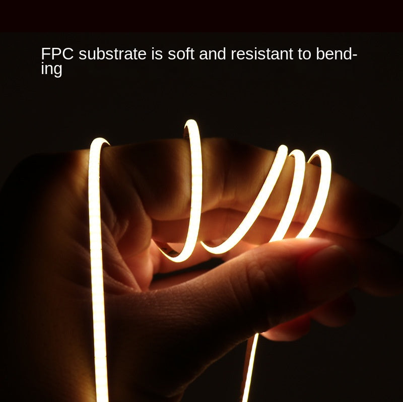2.7mm COB LED Strip – Ultra-Slim, Soft White, 480 LEDs/m, Flicker-Free Accent Light  🔦 Perfect for fine detail lighting, compact designs, and smooth ambient glow
