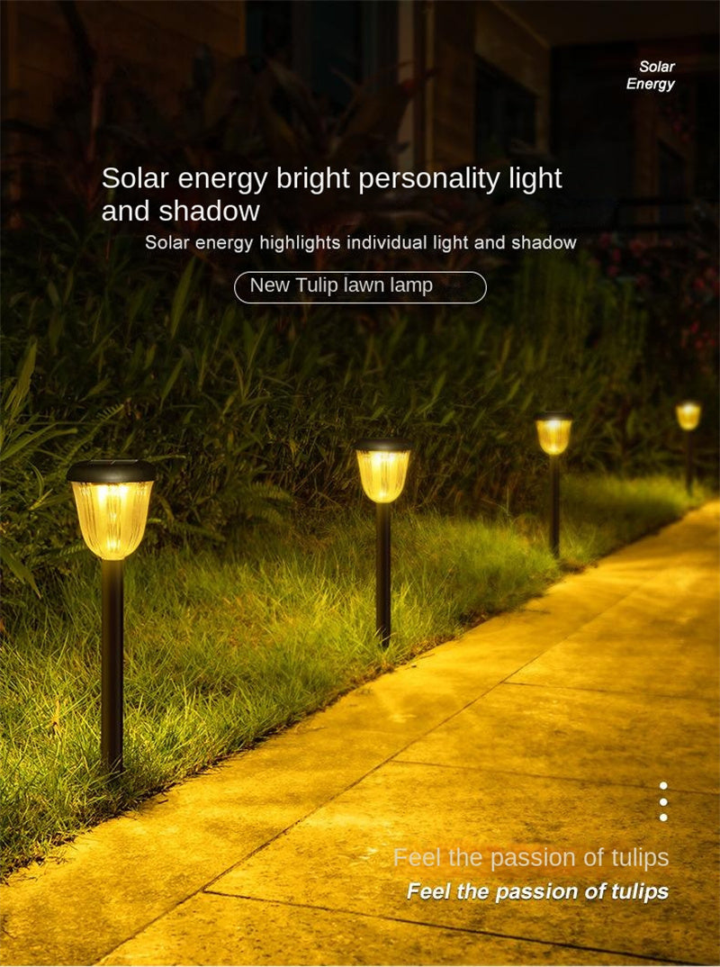 Solar Outdoor Garden Lights – Waterproof Lawn, Patio & Pathway Decorative Landscape Lighting