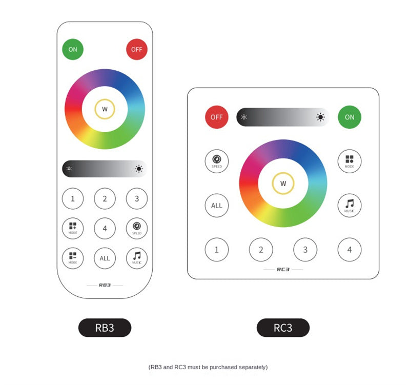 Smart Bluetooth RGB LED Controller – App-Controlled RGB Light Strip Dimmer for 5V/12V/24V