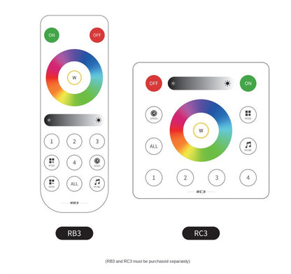 Smart Bluetooth RGB LED Controller – App-Controlled RGB Light Strip Dimmer for 5V/12V/24V