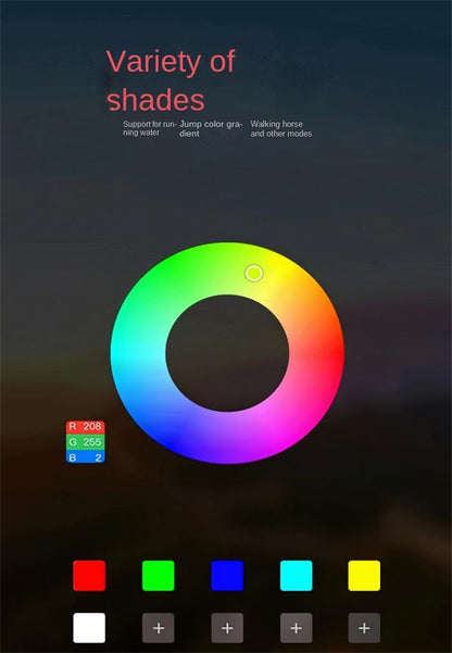 Music Rhythm RGB Car Ambient Light USB Sound-Control Multi-Color Atmosphere Lamp