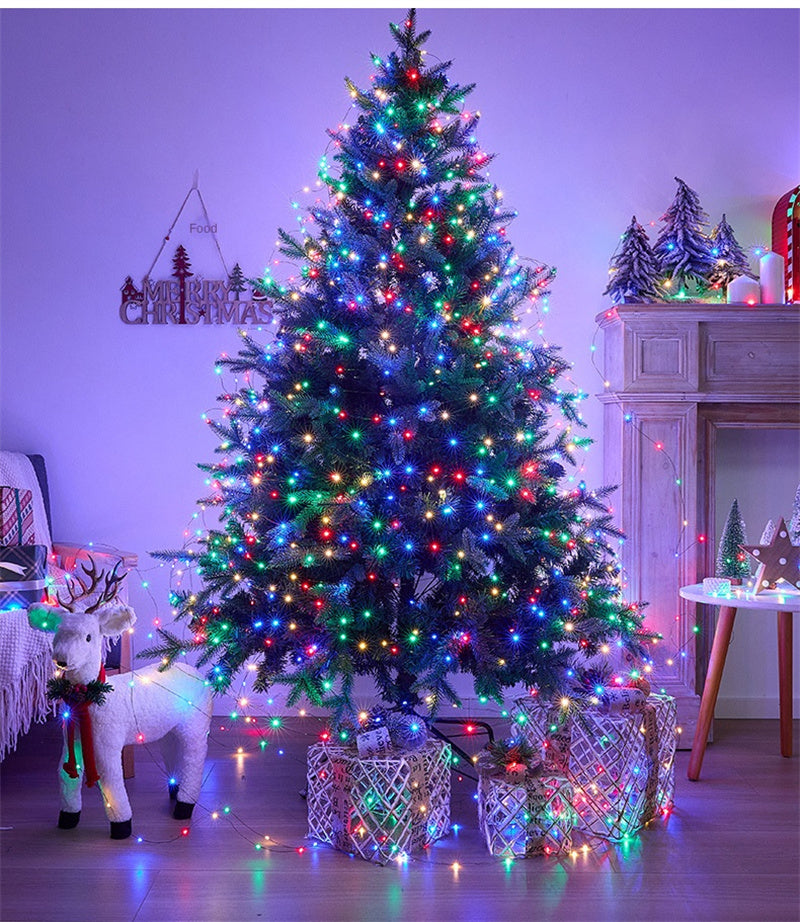 LED Remote Control Christmas String Lights Waterproof Copper Wire Fairy Lights for Festive Decor