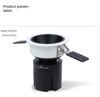 High-CRI Adjustable Recessed LED Spotlight – Multi CCT, Anti-Glare, Dimmable Indoor Downlight