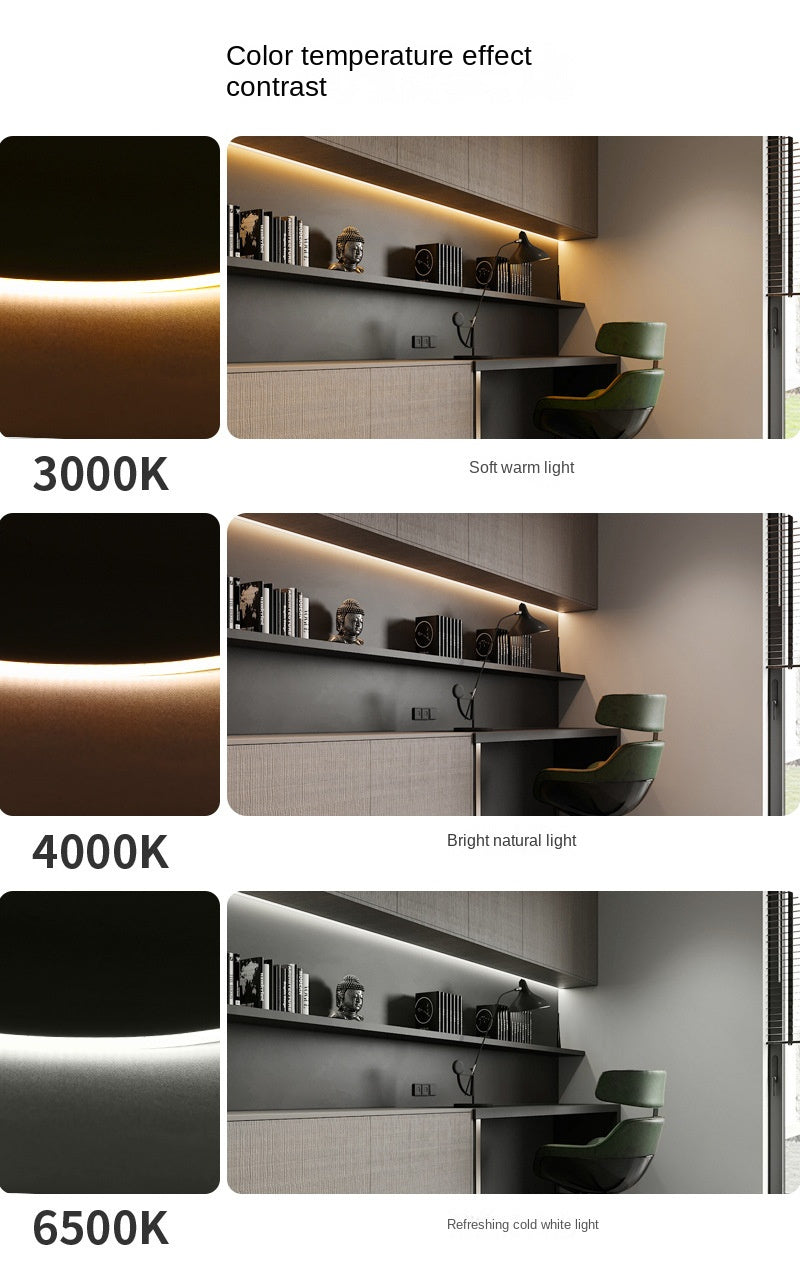 2.7mm COB LED Strip – Ultra-Slim, Soft White, 480 LEDs/m, Flicker-Free Accent Light  🔦 Perfect for fine detail lighting, compact designs, and smooth ambient glow