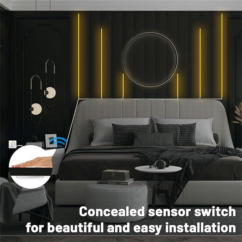 5V COB LED Strip Light Kit with Touch & Remote Sensor Control, 1-to-6
