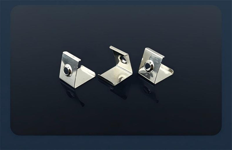 مشابك تثبيت مصباح LED الخطي من الفولاذ المقاوم للصدأ 201