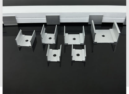 6063 Aluminum LED Strip Mounting Clips for Silicone Neon Lights