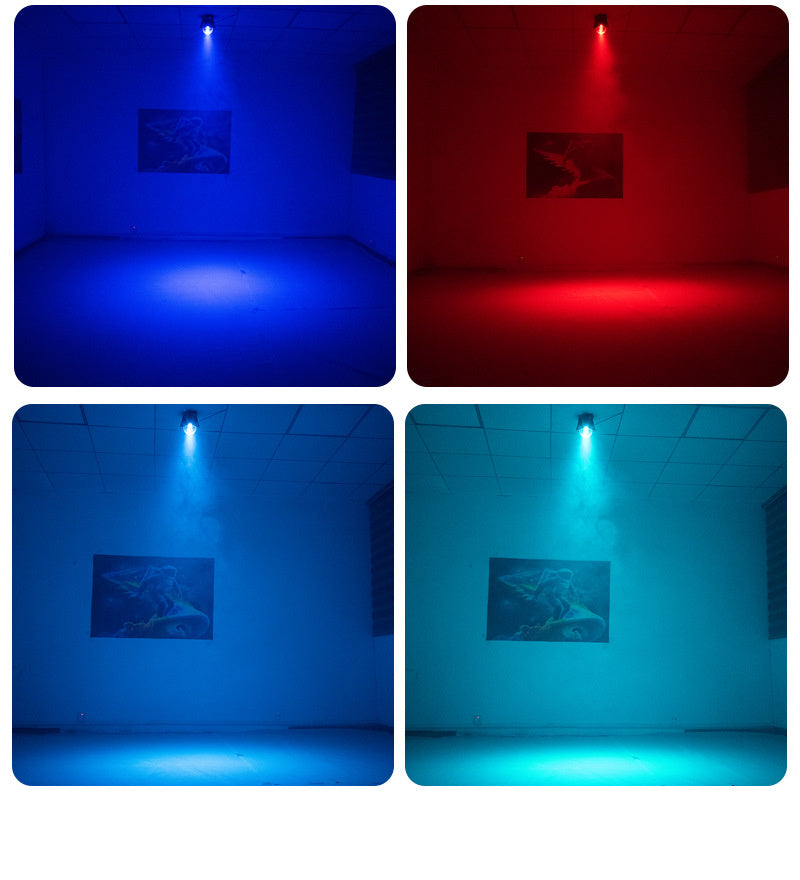 RGB LED Stage Light with Sound Activated Disco Ball Effect Light for KTV, Home Party & Events