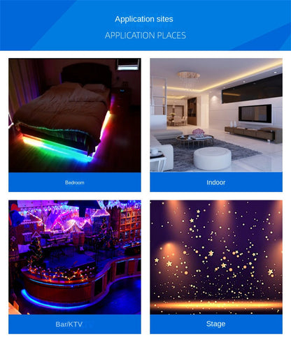 Smart RGBIC LED Controller – Dual Mode Bluetooth & WiFi, Custom Dynamic Effects for Addressable LED Fixtures