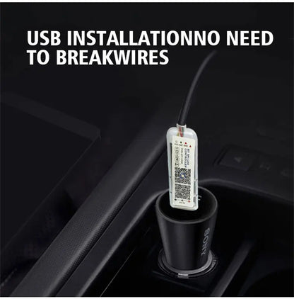 Wireless Acrylic Symphony Ambient Light Kit - 64-Color Wrap-Around Interior Lighting, App Control & Sync Footwell Lights