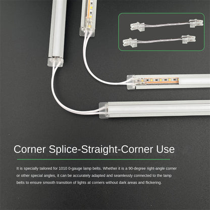 5V / 12V / 24V 2-Pin LED Strip Jumper Wires Solderless Led Strip Connectors for 5mm, 8mm and 10mm COB/SMD LED strips