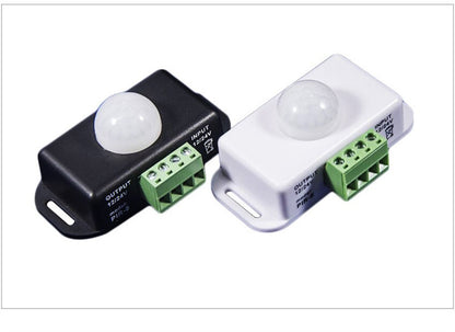 LED Motion Sensor Switch Controller – Infrared PIR Sensor for 12V/24V LED Strip Lights and Lamps