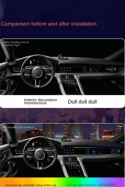 Music Rhythm RGB Car Ambient Light USB Sound-Control Multi-Color Atmosphere Lamp