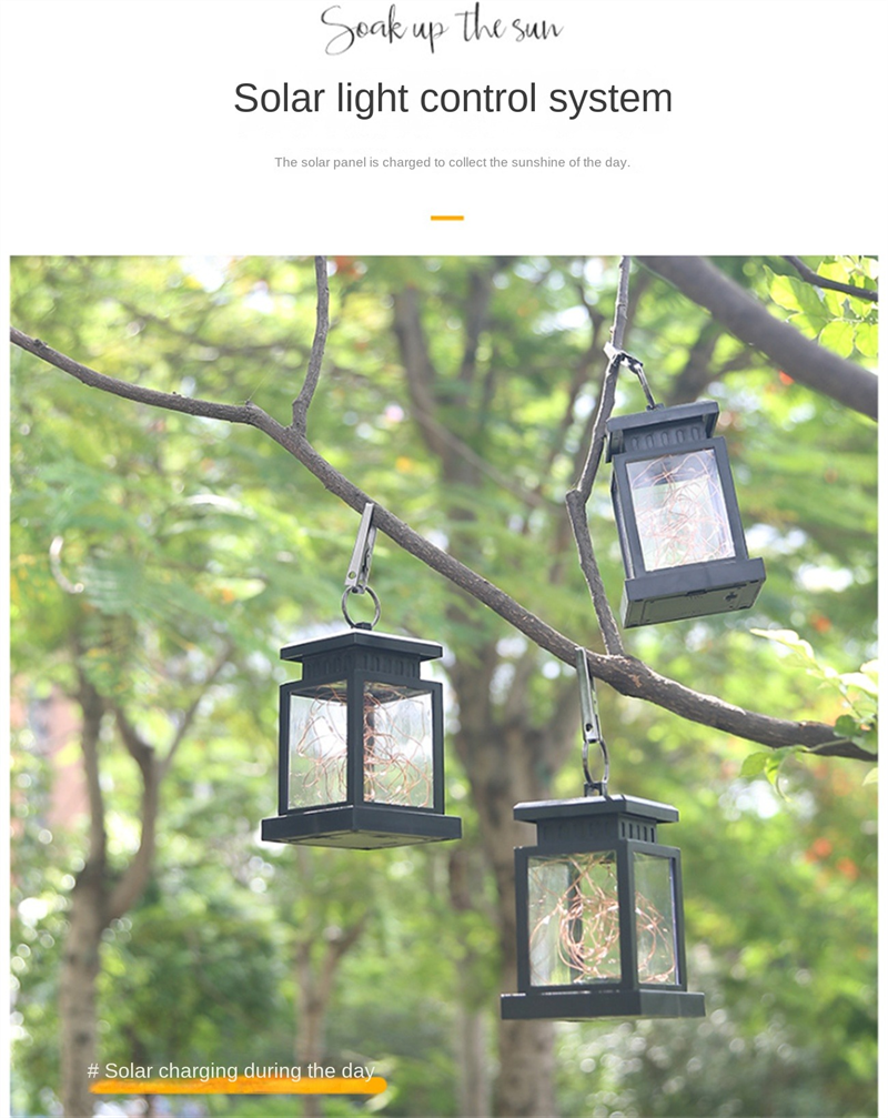 Solar Hanging Garden Lantern – Outdoor Decorative Yard, Patio & Tree LED Light