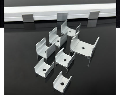 6063 Aluminum LED Strip Mounting Clips for Silicone Neon Lights