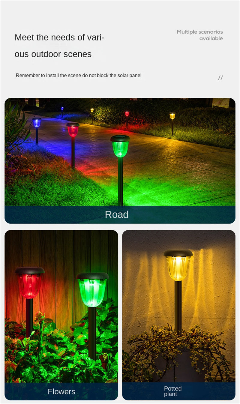 Solar Outdoor Garden Lights – Waterproof Lawn, Patio & Pathway Decorative Landscape Lighting