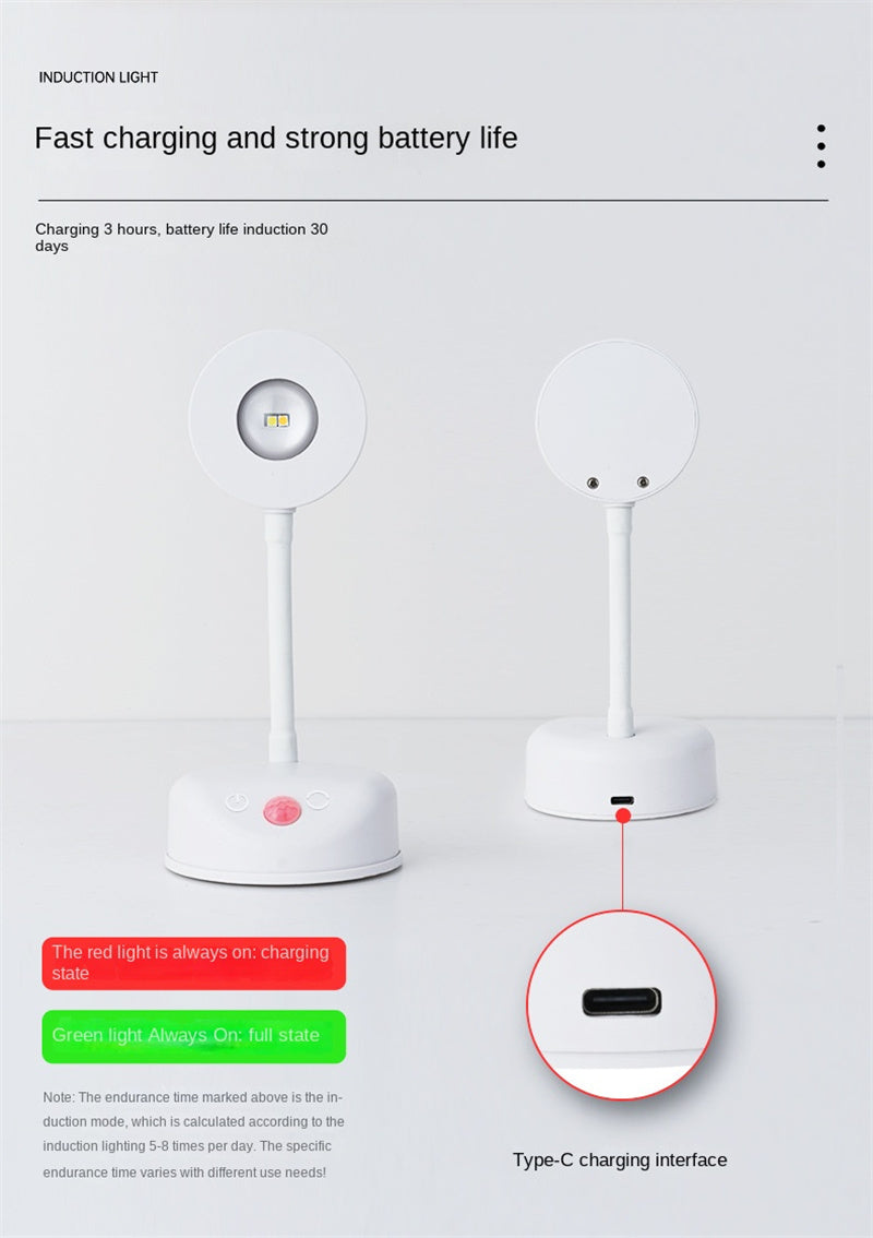 New Wireless Rechargeable LED Wall Spotlight Smart Motion Sensor, Remote Control, Picture Lighting for Indoor Use, No Wiring Needed