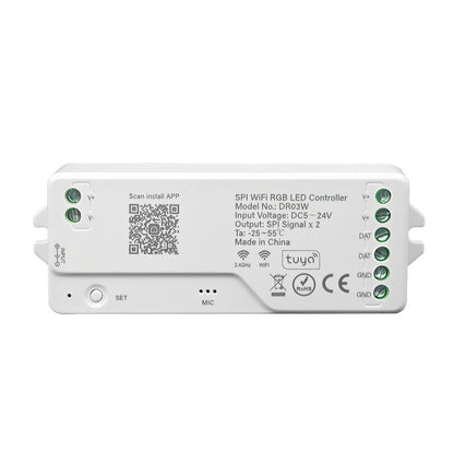 Smart RGB Bluetooth WiFi LED Controller – Voice & App Control for Dream Color LED Strip Lights