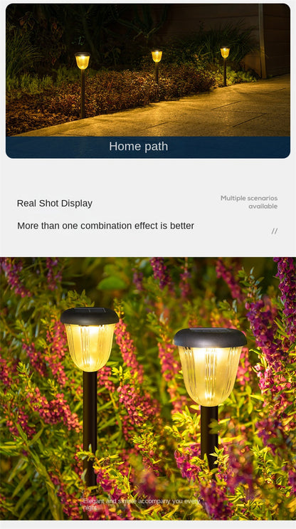 Solar Outdoor Garden Lights – Waterproof Lawn, Patio & Pathway Decorative Landscape Lighting