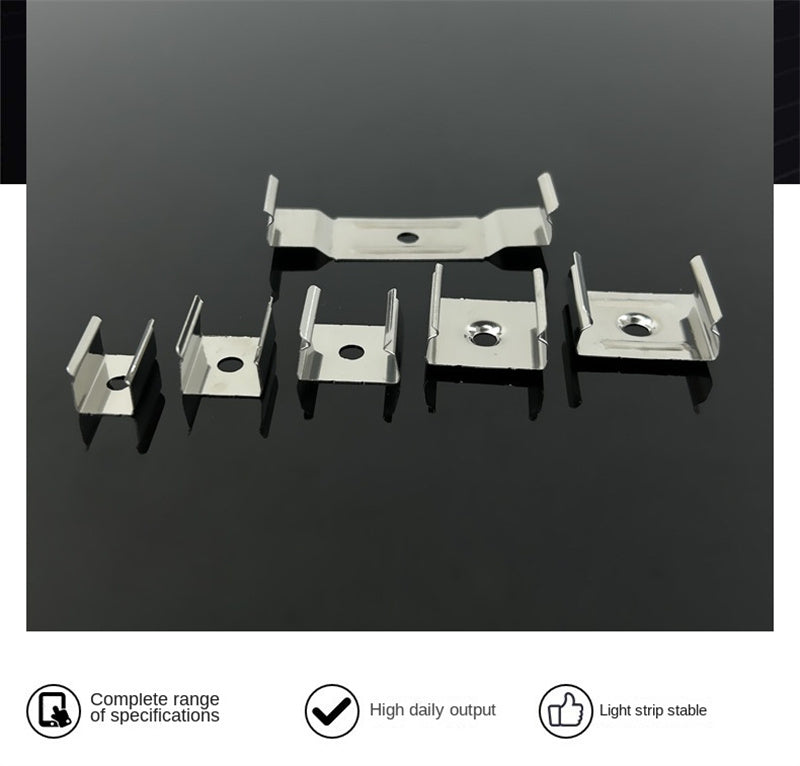 201 Stainless Steel LED Strip Mounting Clips – Outdoor Light Strip Fixing Brackets
