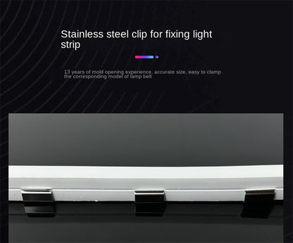 201 Stainless Steel LED Strip Mounting Clips – Outdoor Light Strip Fixing Brackets