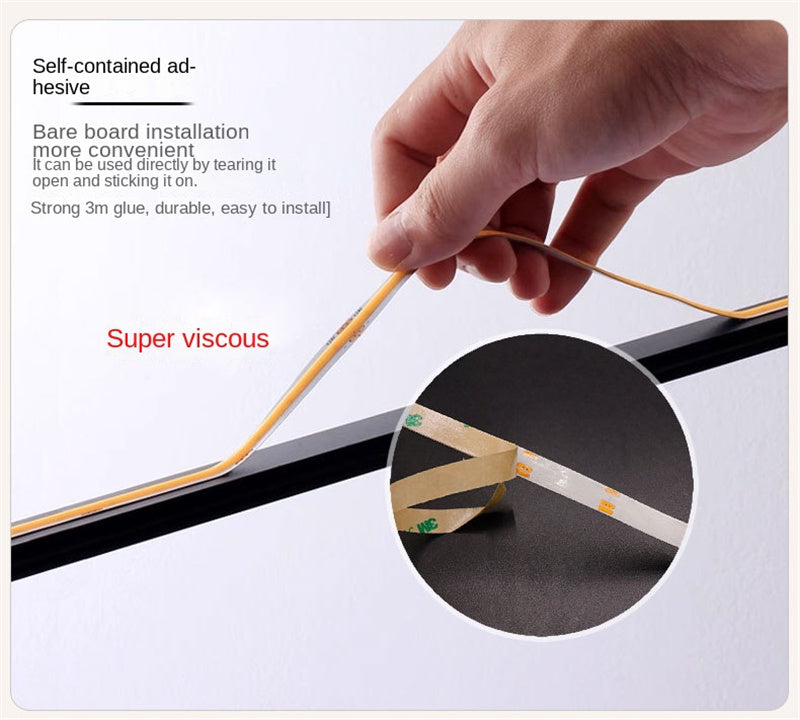 COB LED Strip Light – RGB Color-Chasing Waterfall Effects