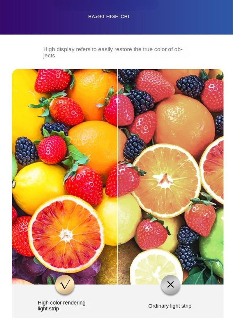 Custom RGB COB LED Strip – 8mm Flexible Indoor Light